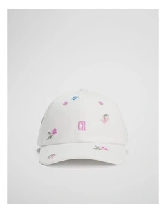 Child Embroidered Cap in Mauve