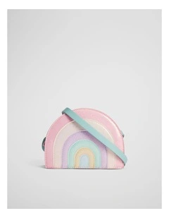 Rainbow Crossbody Bag in Pink Multi