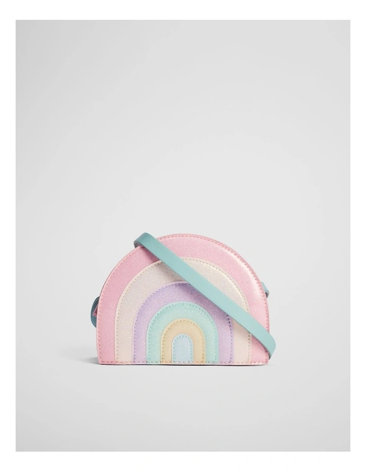 Rainbow Crossbody Bag in Pink Multi image 1