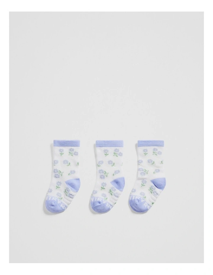 Flower Sock in Bluebell image 1