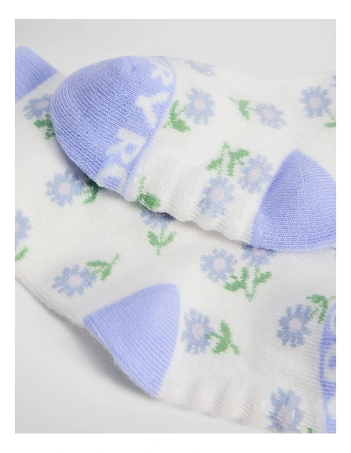 Flower Sock in Bluebell image 2
