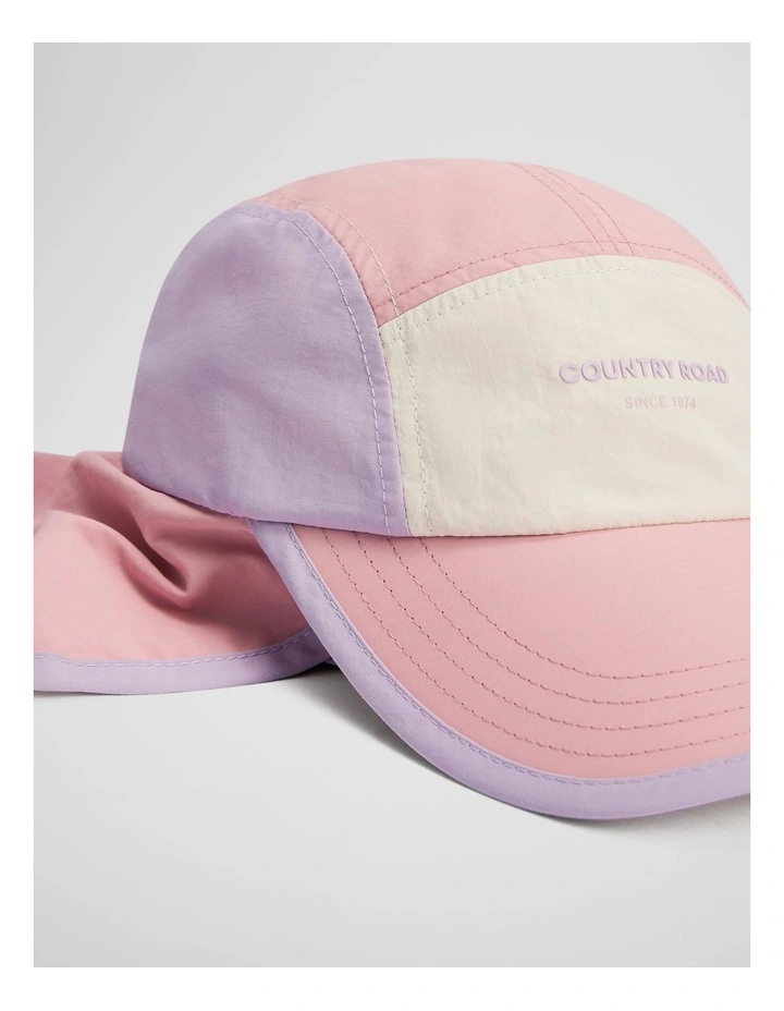 Baby Legionnaire Hat in Lavender Fog image 2