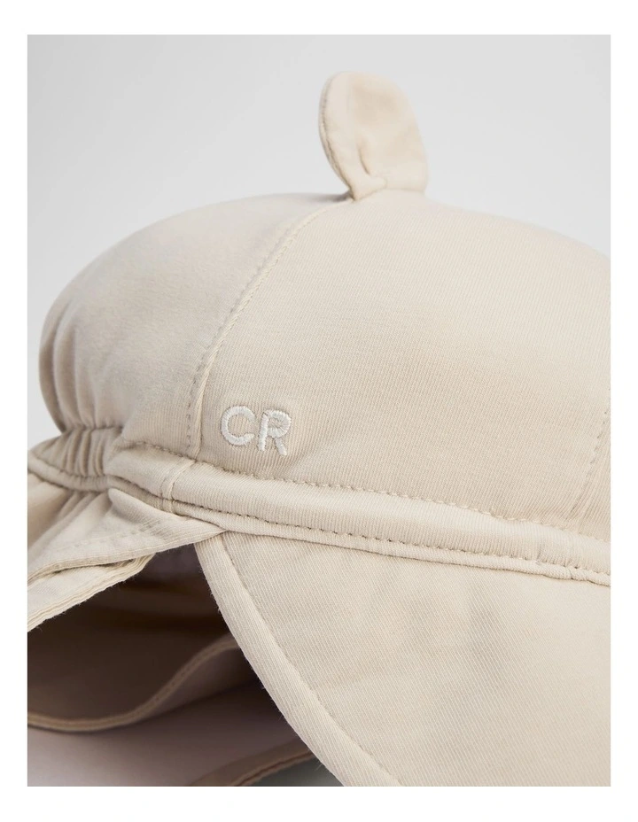 Baby Ear Sunhat in Pebble image 2