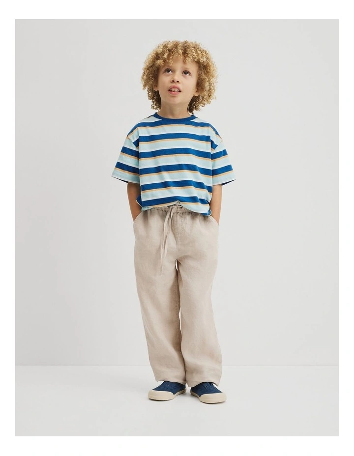 Linen Pant in Pebble image 1