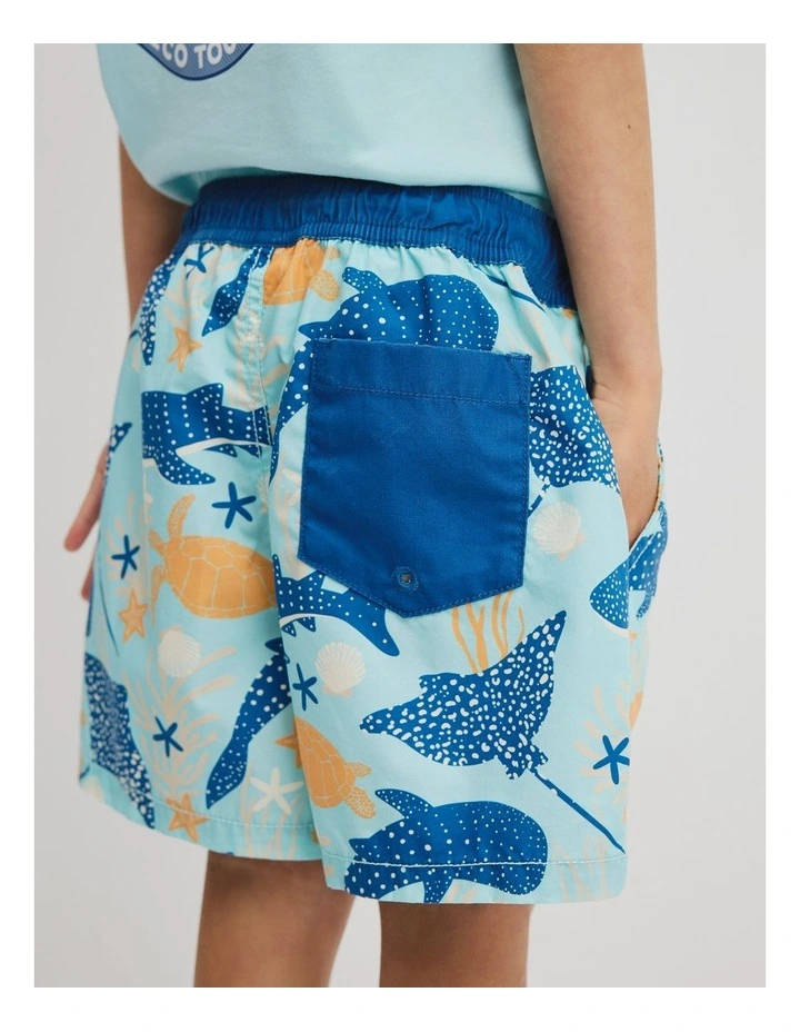 Volley Short in Reef Print image 3