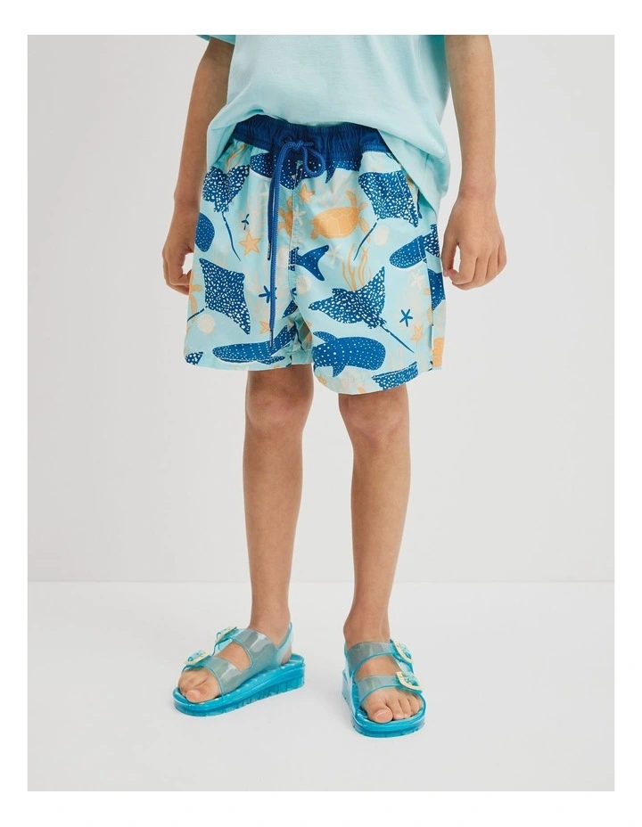 Volley Short in Reef Print image 4