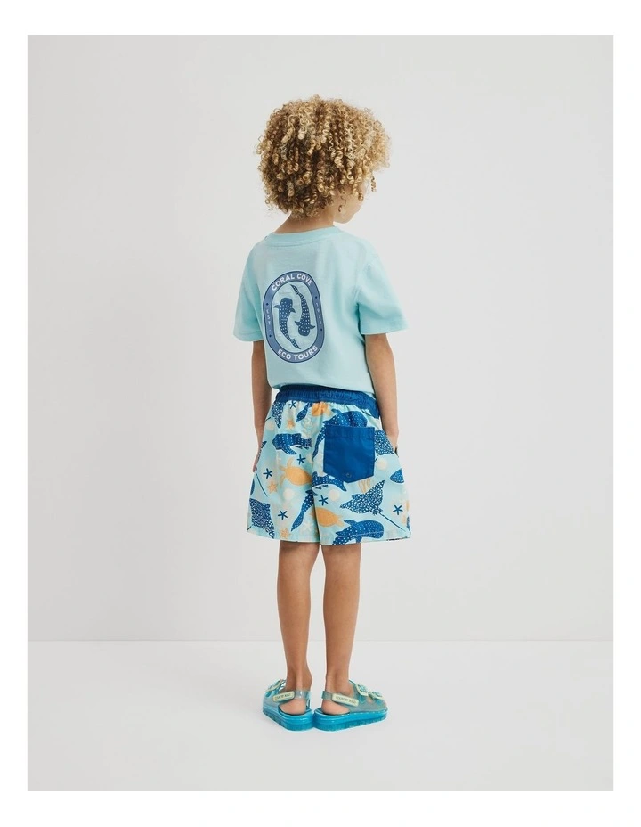 Volley Short in Reef Print image 5