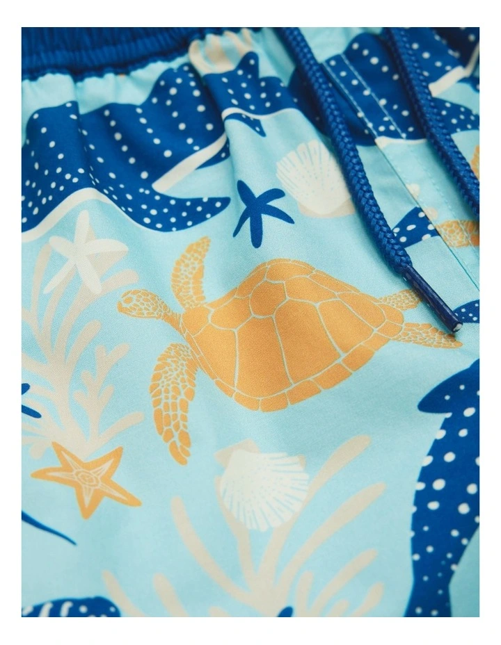 Volley Short in Reef Print image 6