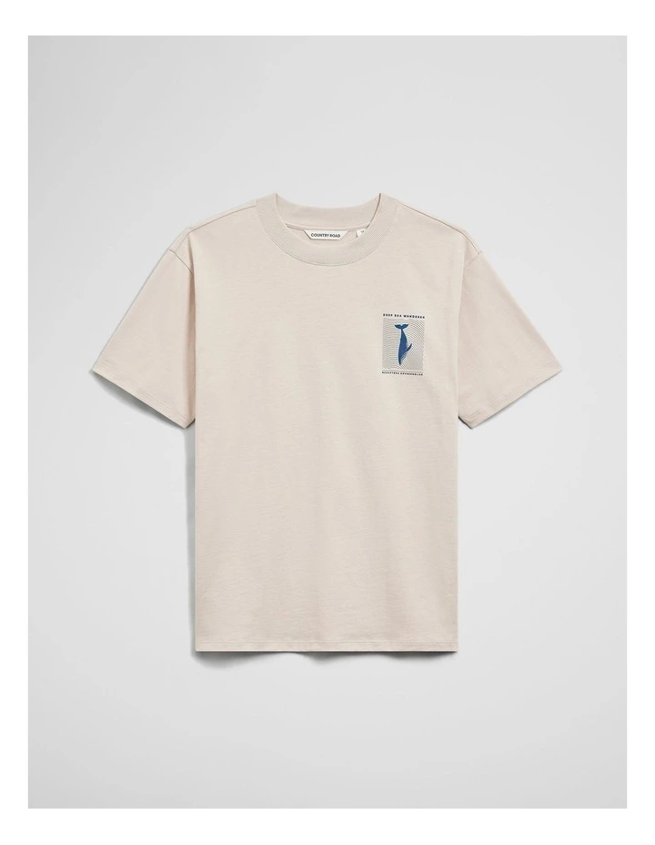 Teen Relaxed Fit Ocean T-shirt in Pebble image 2