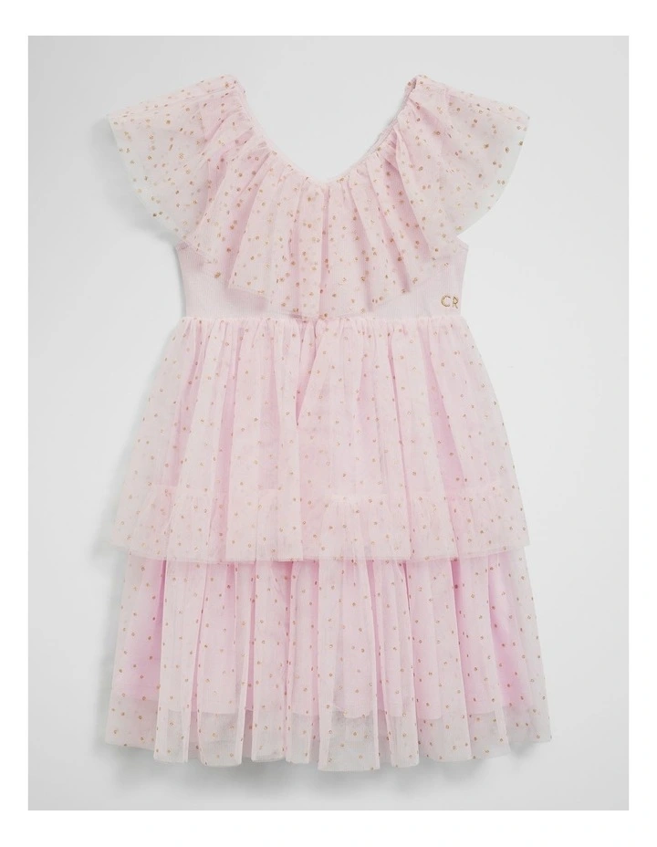 Sleeveless Tutu Dress in Cloud Pink image 1