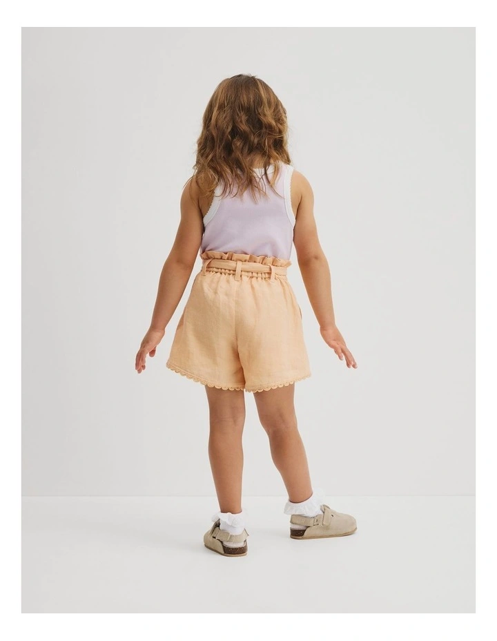 Paperbag Short in Pale Orange image 5