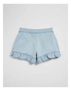 Lyocell Short in Sky Blue Wash