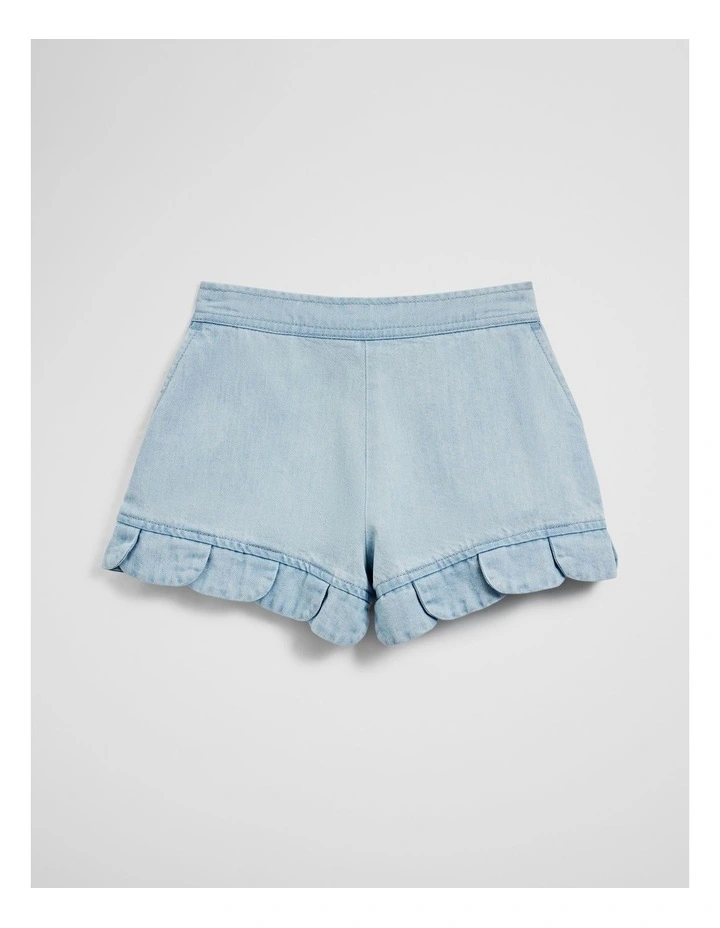 Lyocell Short in Sky Blue Wash image 1