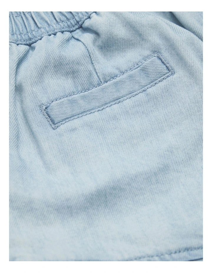 Lyocell Short in Sky Blue Wash image 2