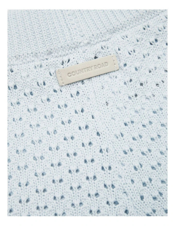 Knit Short in Ice Blue image 6