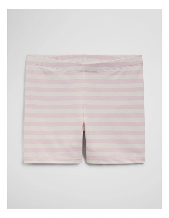 Printed Bike Short in Cloud Pink Stripe image 1