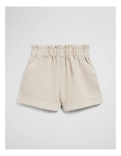 Denim Short in Ecru Wash