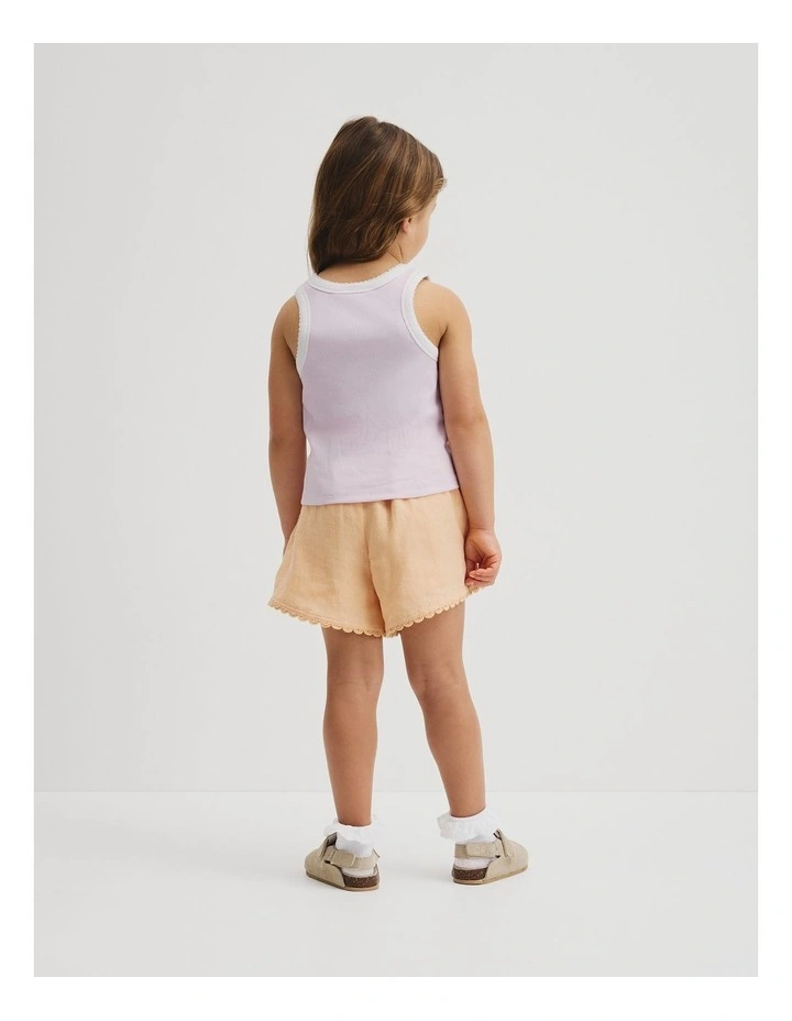 Sleeveless Ribbed Tank in Lavender Fog image 5