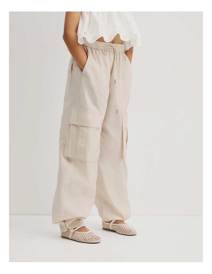 Teen Cargo Pant in Stone image 4