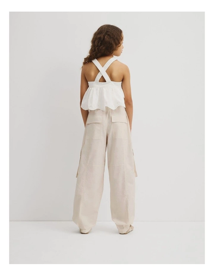 Teen Cargo Pant in Stone image 5