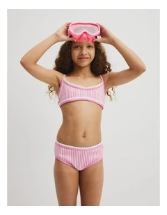 Teen Two-piece Bikini Set in Bubblegum Stripe