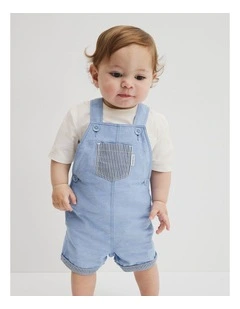 Chambray Overalls in Chambray