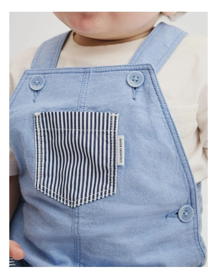 Chambray Overalls in Chambray image 3