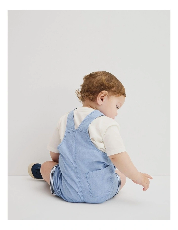 Chambray Overalls in Chambray image 5