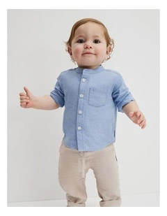 Long Sleeve Chambray Shirt in Chambray