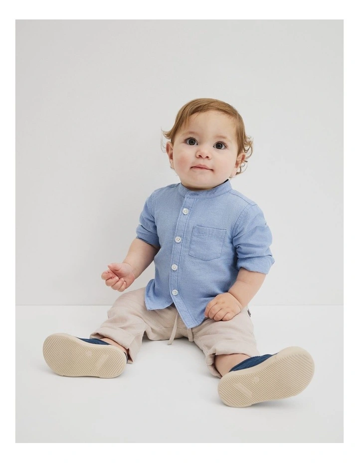 Long Sleeve Chambray Shirt in Chambray image 4