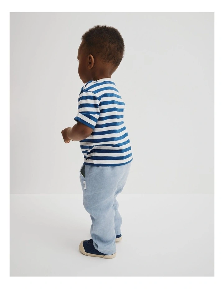Relaxed Fit Whale T-shirt in Bold Blue Stripe image 5