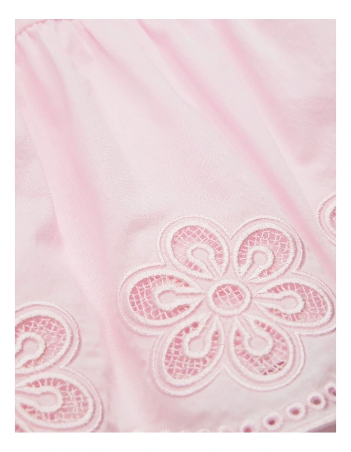 Sleeveless Scallop Frill Dress in Cloud Pink image 2