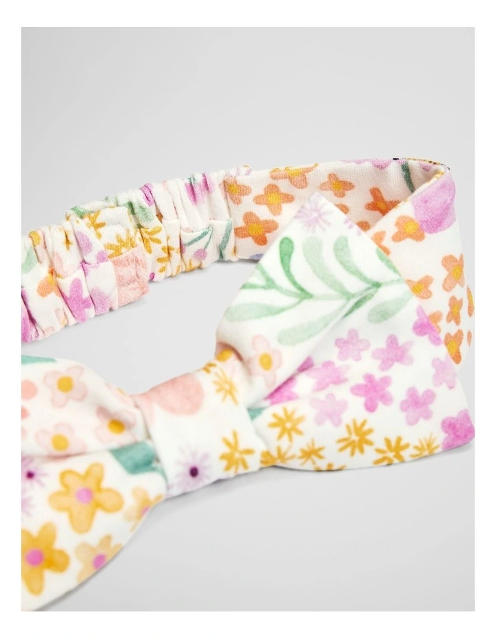 Jersey Headband in Grouped Floral image 2