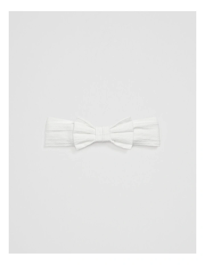 Woven Headband in Marshmallow image 1
