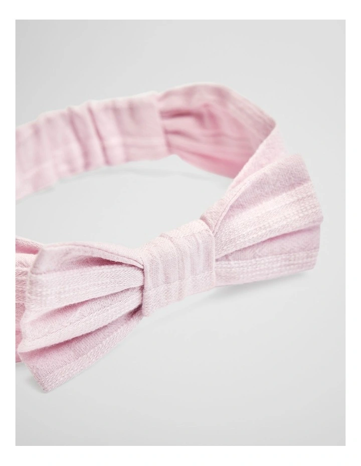 Woven Headband in Cloud Pink image 2