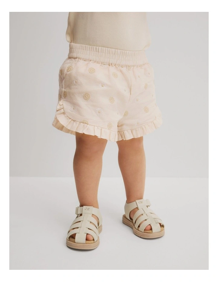 Pull On Embroidered Short in Floral Spot image 5