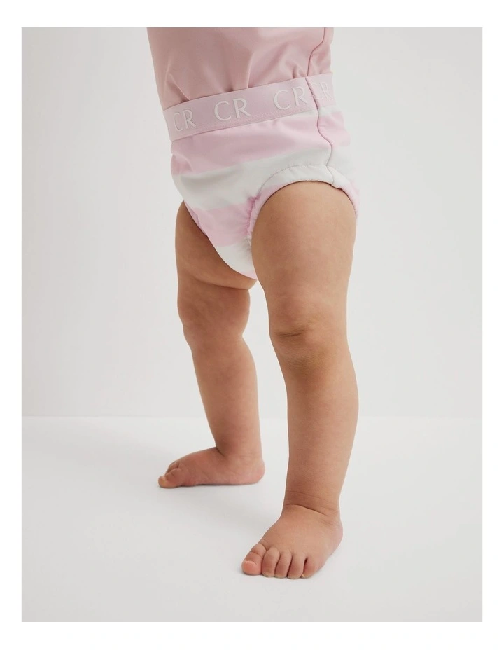 Stripe Swim Nappy in Sweet Pink image 4