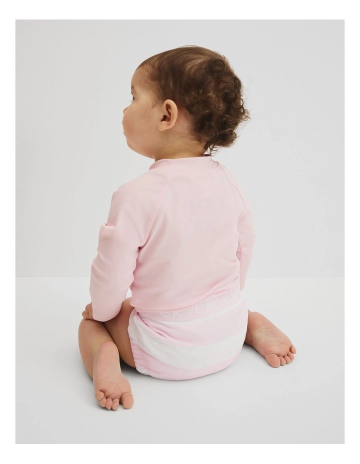 Stripe Swim Nappy in Sweet Pink image 5