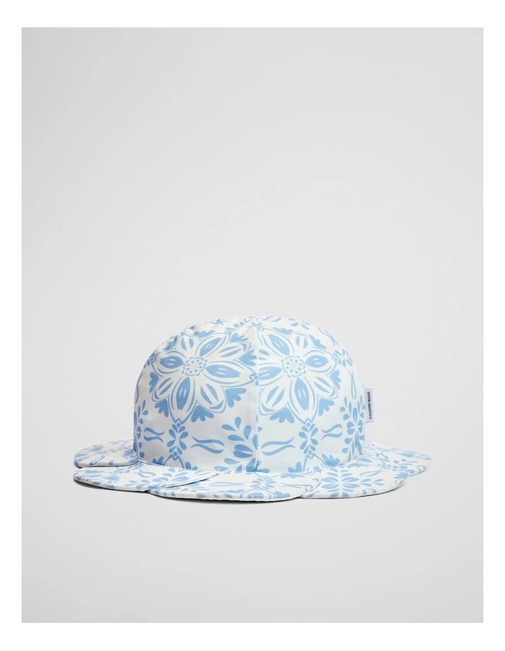 Reversible Swim Hat in Ice Blue Print image 1