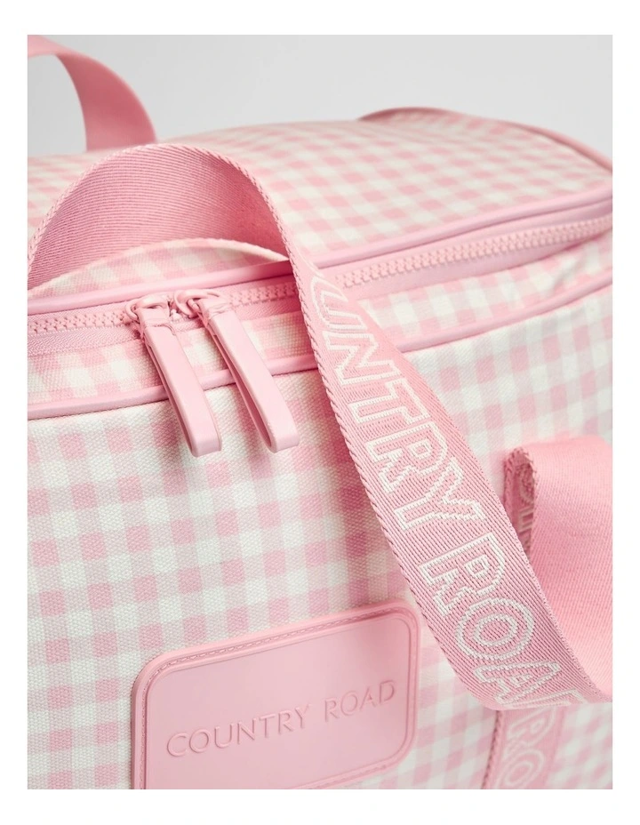 Gingham Weekender in Blush image 2