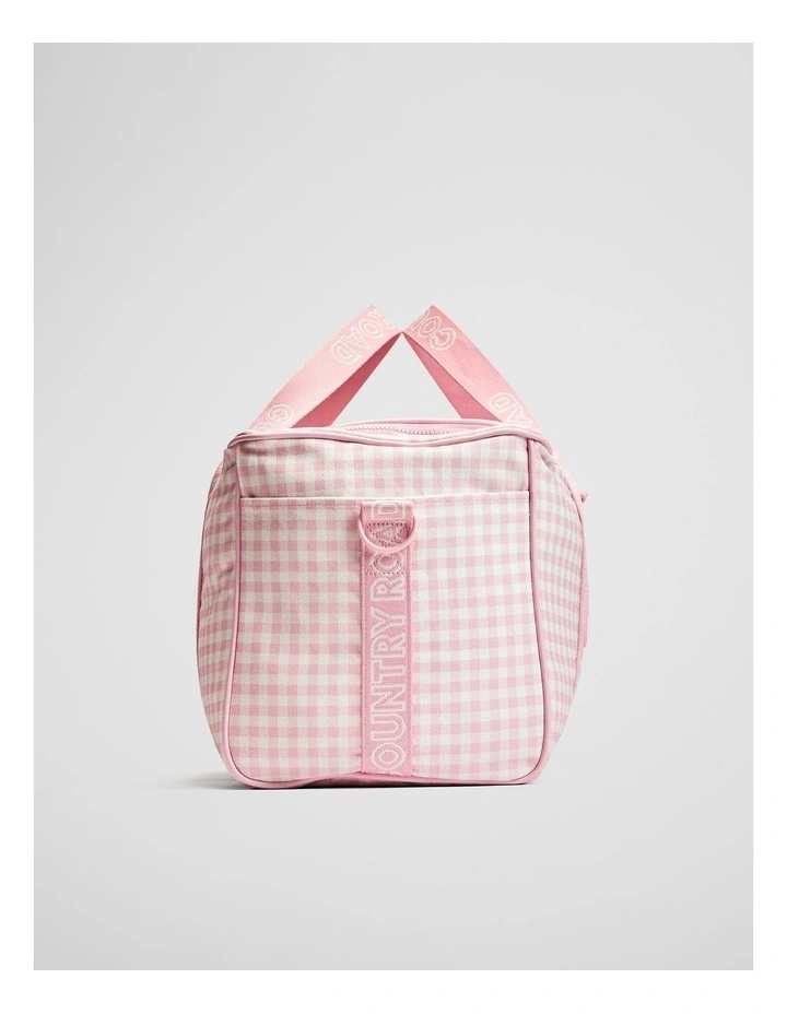 Gingham Weekender in Blush image 4