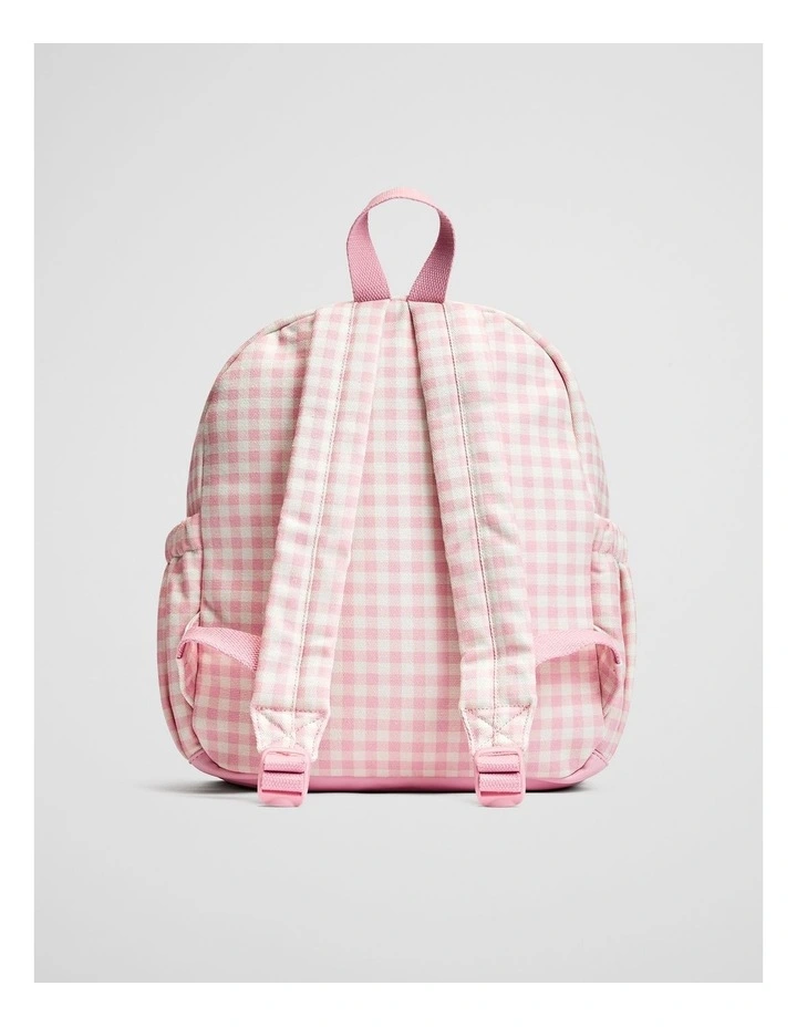 Gingham Backpack in Blush image 4