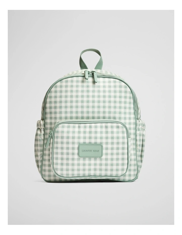 Gingham Backpack in Saltbush image 1