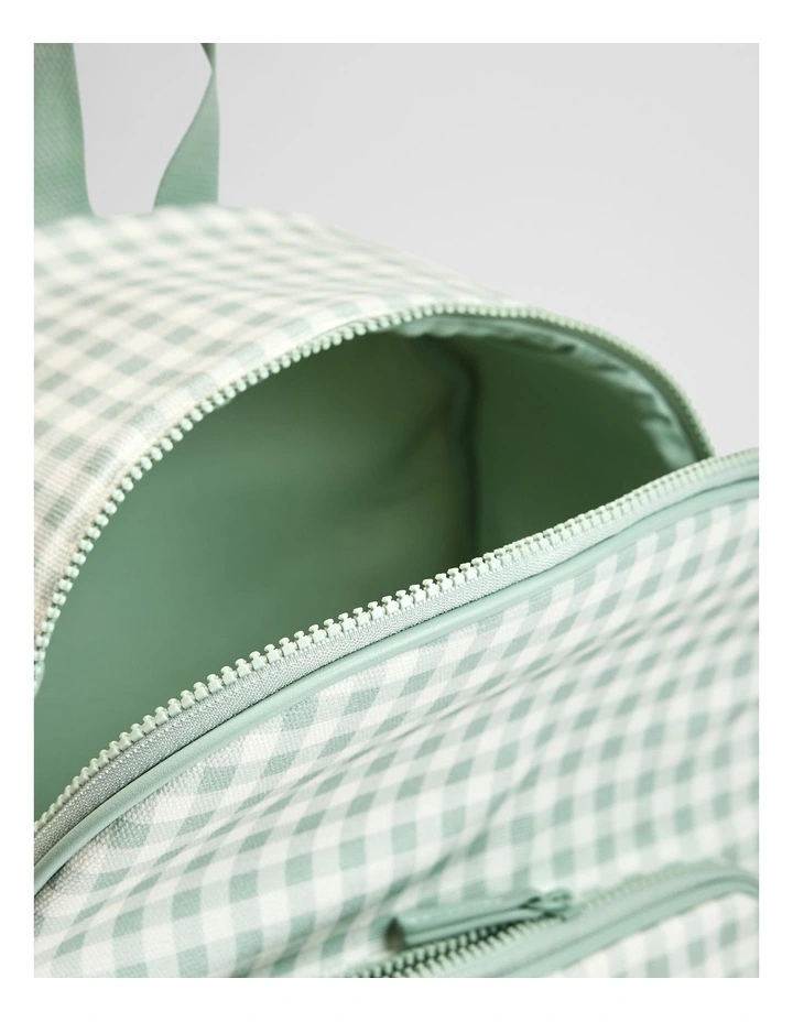 Gingham Backpack in Saltbush image 3