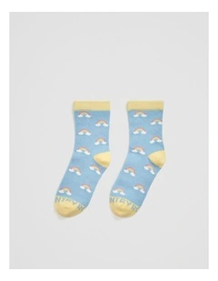 Rainbow Sock in Butter