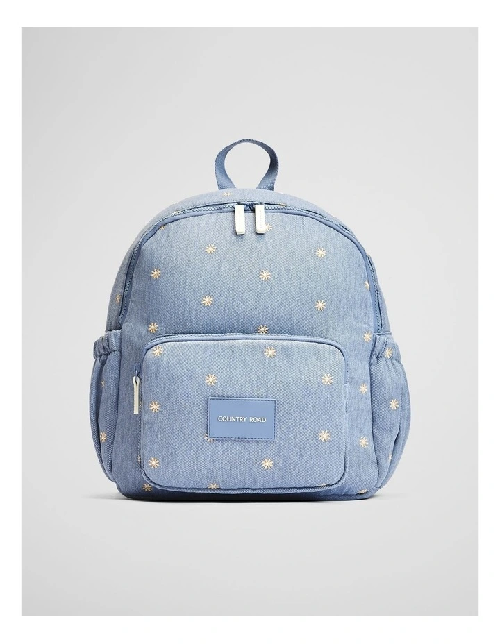 Flower Ditsy Backpack in Chambray image 1