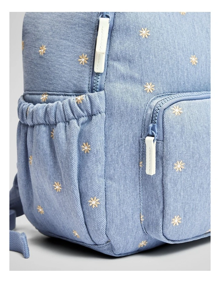 Flower Ditsy Backpack in Chambray image 2