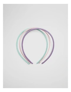 Headband Pack Of 3 in Lavender