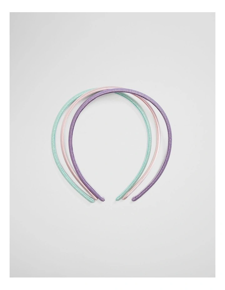 Headband Pack Of 3 in Lavender image 1