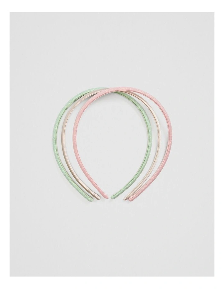 Headband Pack Of 3 in Lime Green image 1
